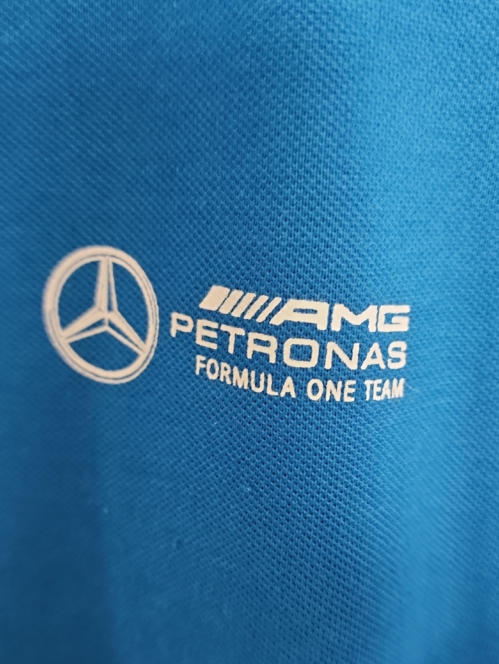 Mercedes AMG Petronas F1 Team Polo Shirt Men XXL Blue GR 63 Formula One NWT View 5